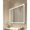 LED Wall Mounted Bathroom Vanity Mirror with Anti-Fog and 3 Color Light Settings
